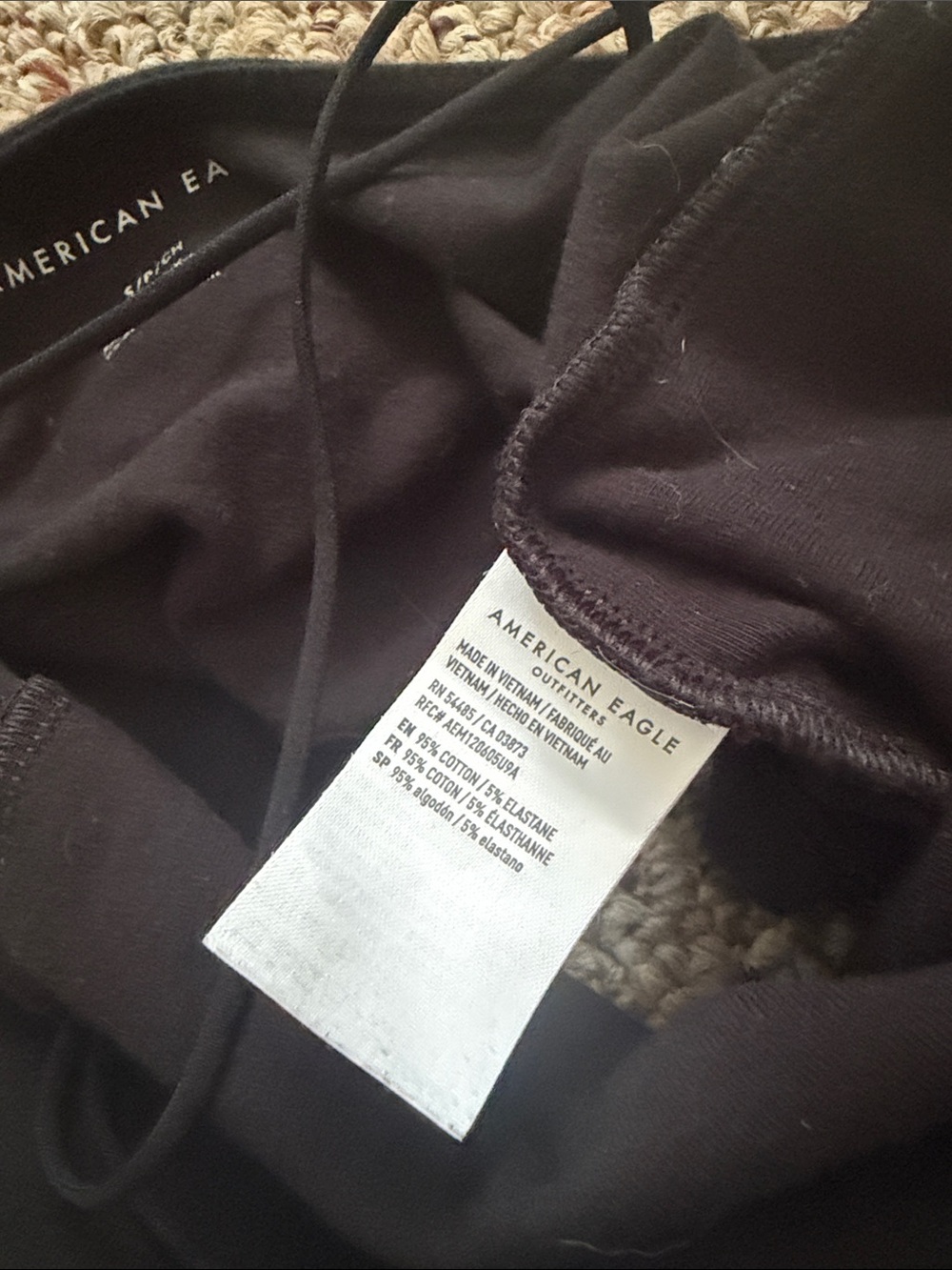 American Eagle Black Crisscross Back Top | Size Small | Super Comfy - Picture 4 of 4